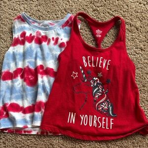 Set of Girls 4-5T Patriotic Tanks 🇺🇸